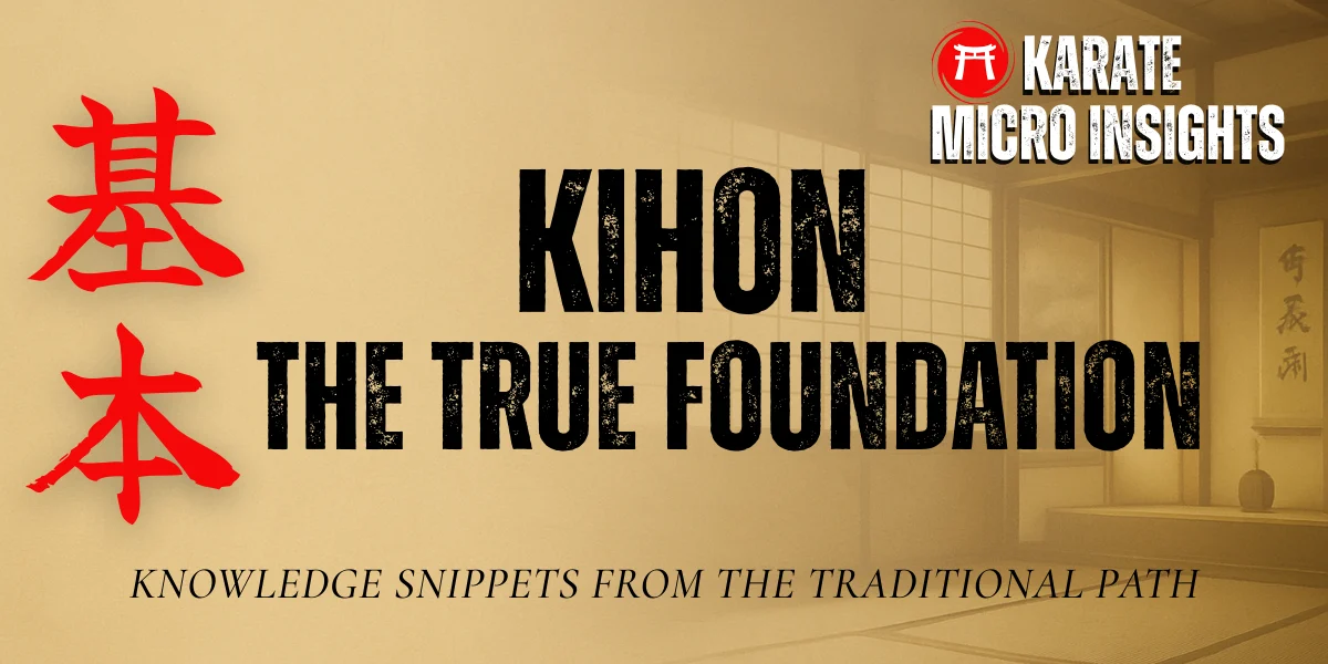 Kihon fundamentals in traditional karate – nothing basic about kihon