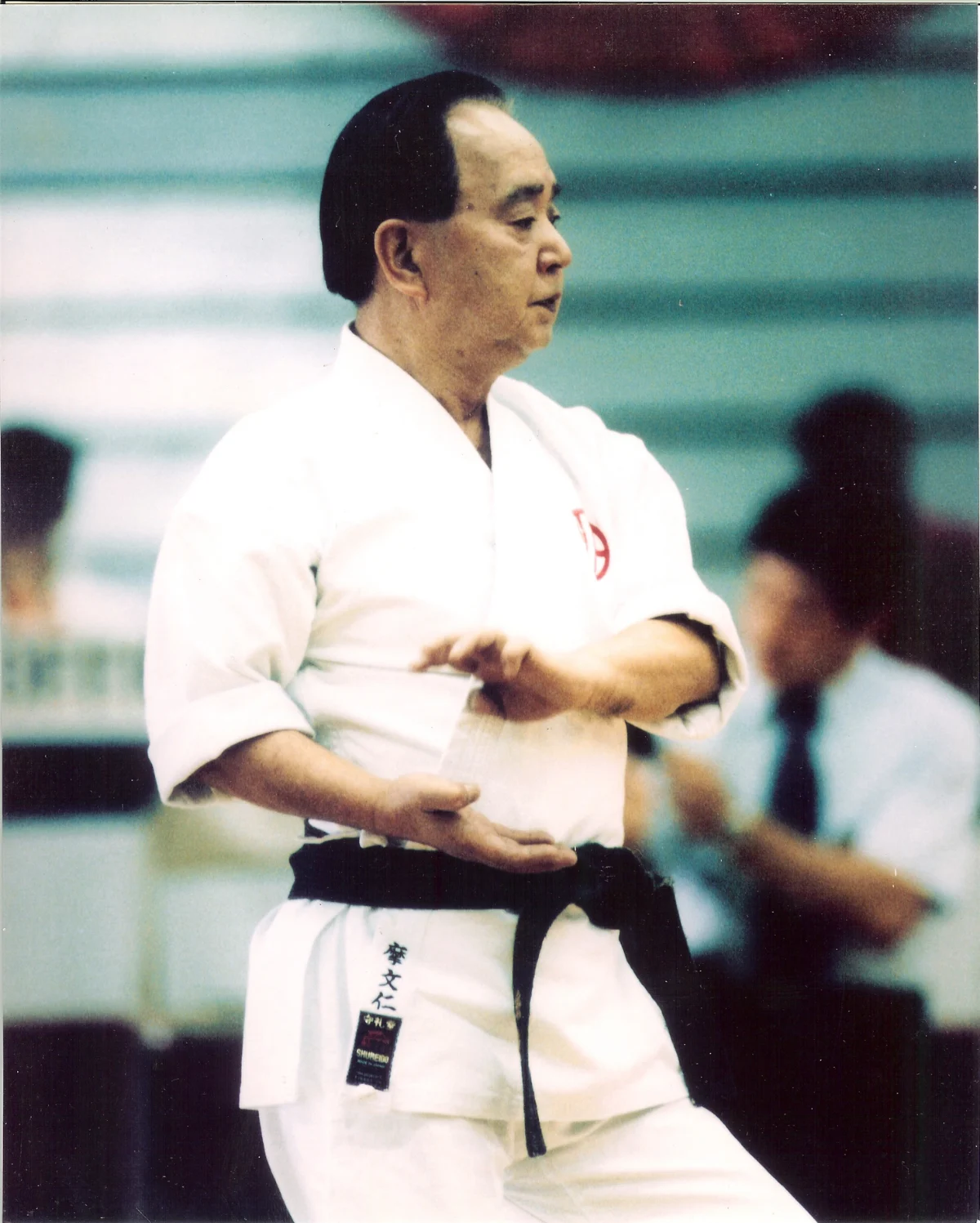 Mabuni Kenzo Soke demonstrating kata in Shito-Ryu karate.
