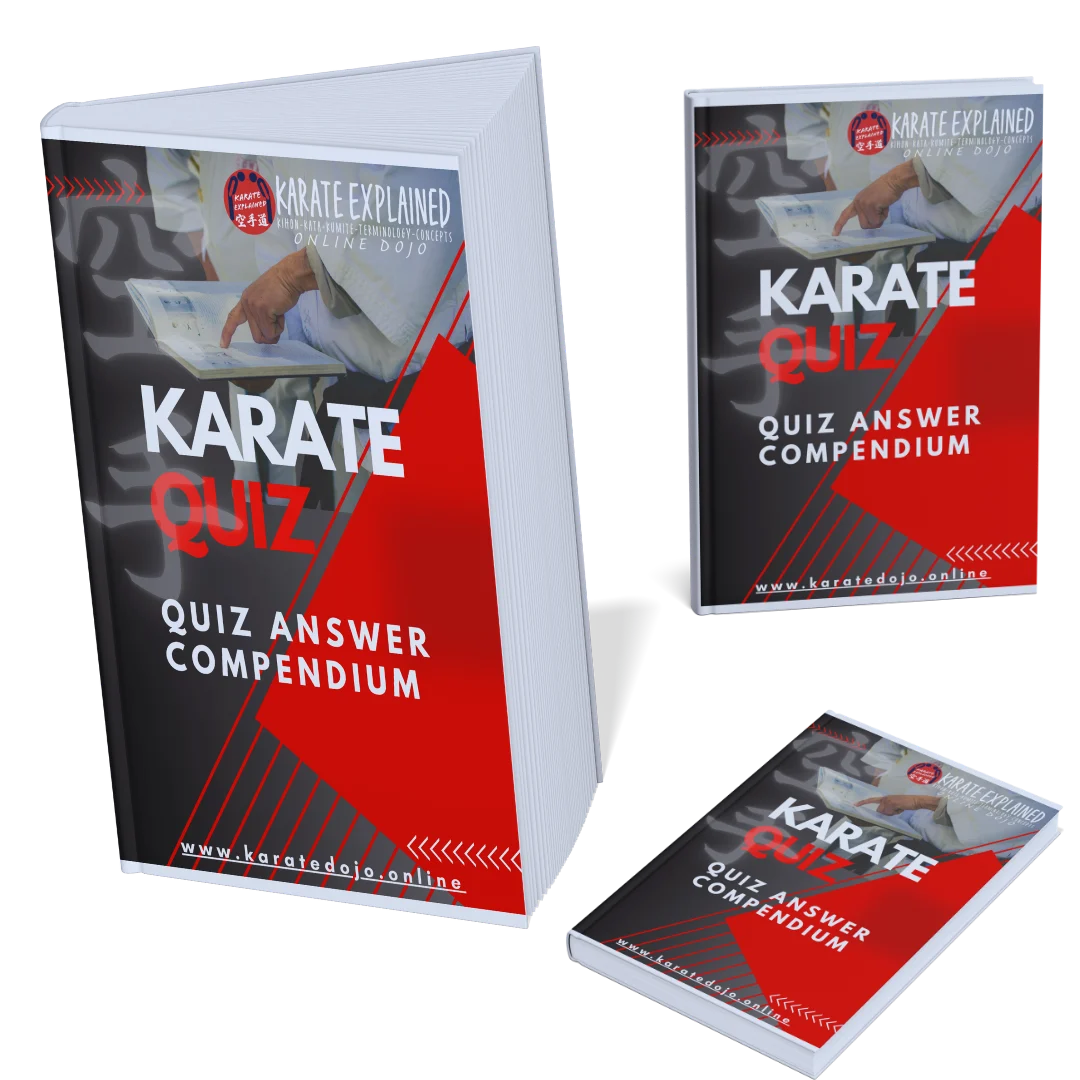 Karate Quiz Answer Compendium cover mockup for Quiz #1 by Karate Explained