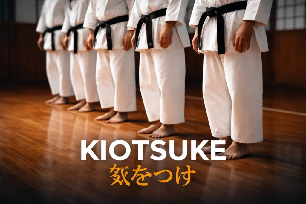 Kiotsuke karate dojo etiquette in masubi dachi